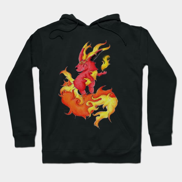 Ablaze Carbuncle Hoodie by KristenOKeefeArt